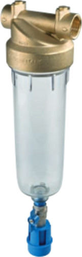 Συσκευή φιλτραρίσματος νερού με μπρούτζινη κεφαλή 10bar 45°C 10″ αυτοκαθαριζόμενη (για ανταλλακτικά τύπου CX)